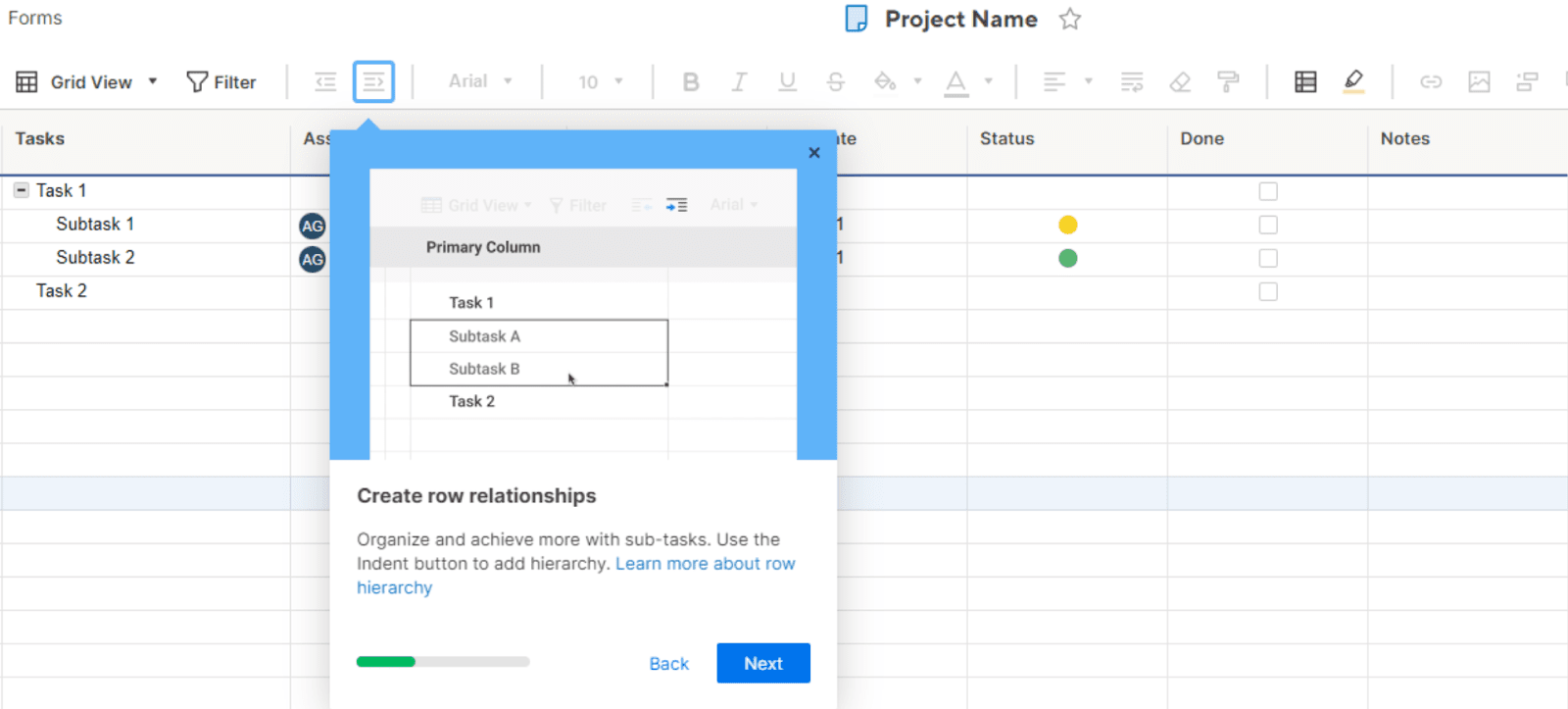 smartsheet-tutorial-project