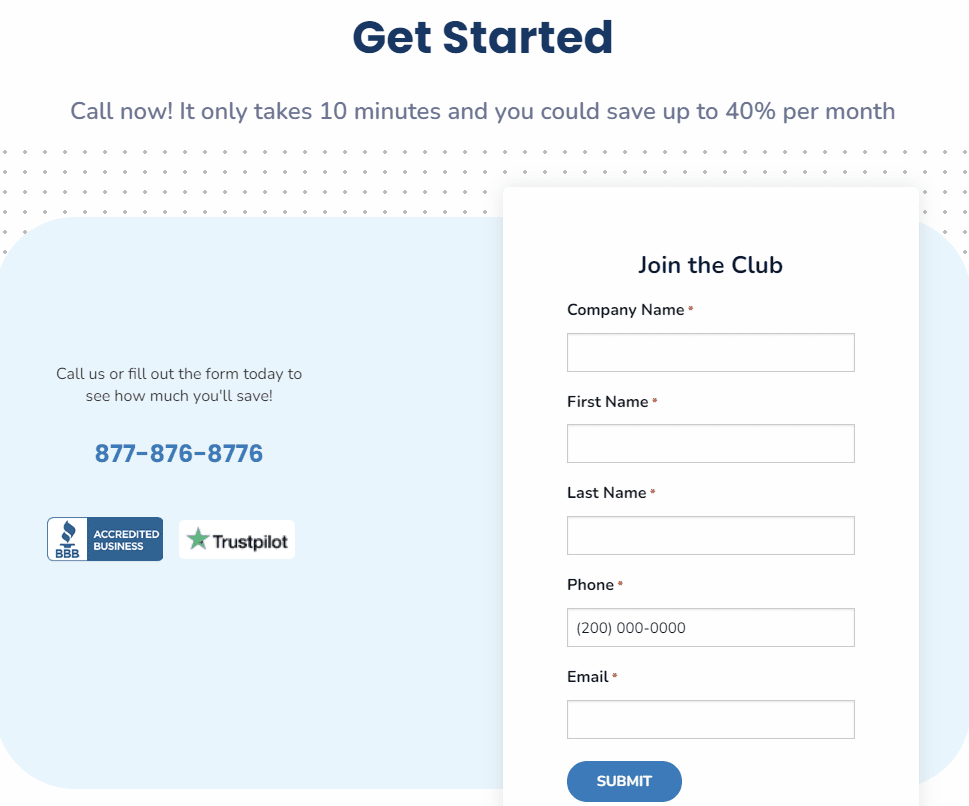 Payment Depot get started link