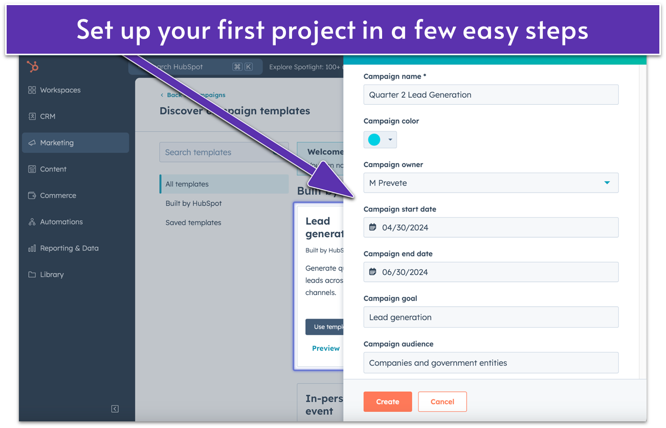 HubSpot project setup