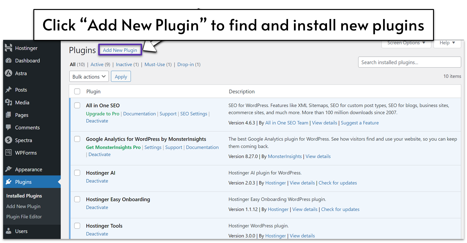 Installing Plugins in WordPress