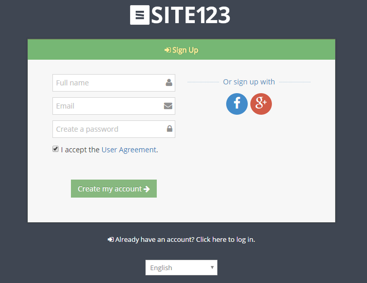 SITE123 Custom Form