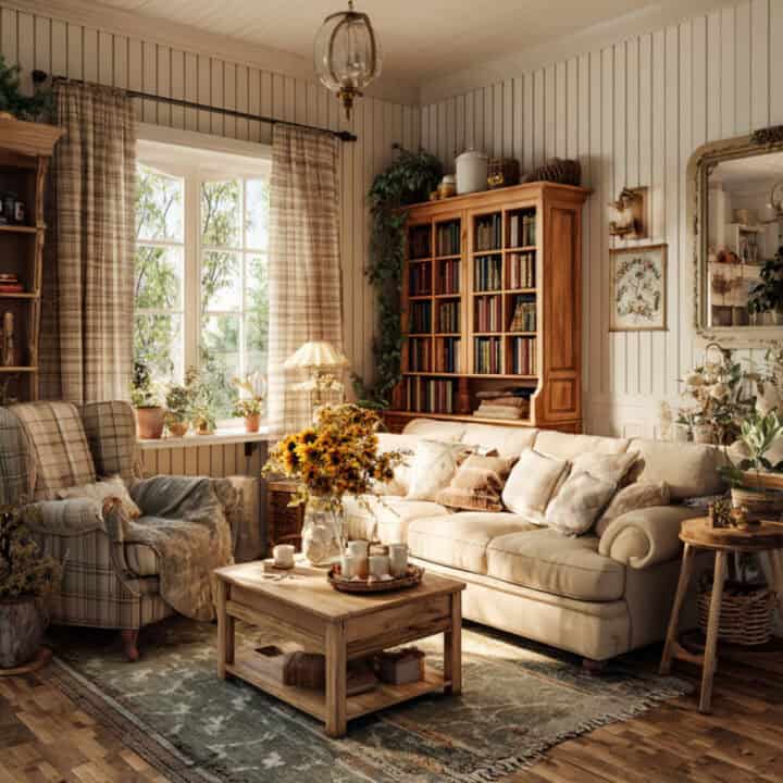 cozy-cottage-living-room - make a room feel more inviting