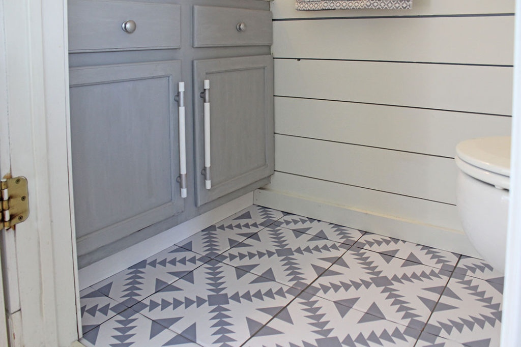how to update your floors with floor stickers decals