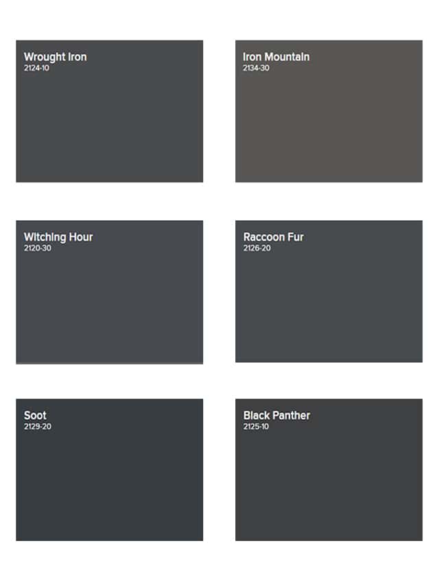 Best Soft Black Paint Colors From Benjamin Moore