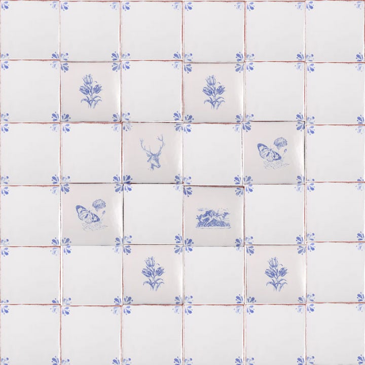 blue and white kitchen tile ideas vintage style