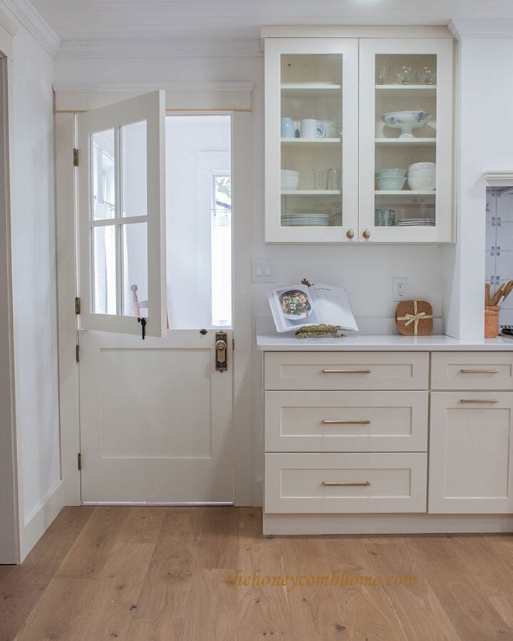 dutch door in country kitchen