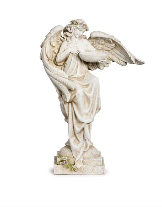 outdoor-garden-angel-statue - PATIO DECOR IDEAS