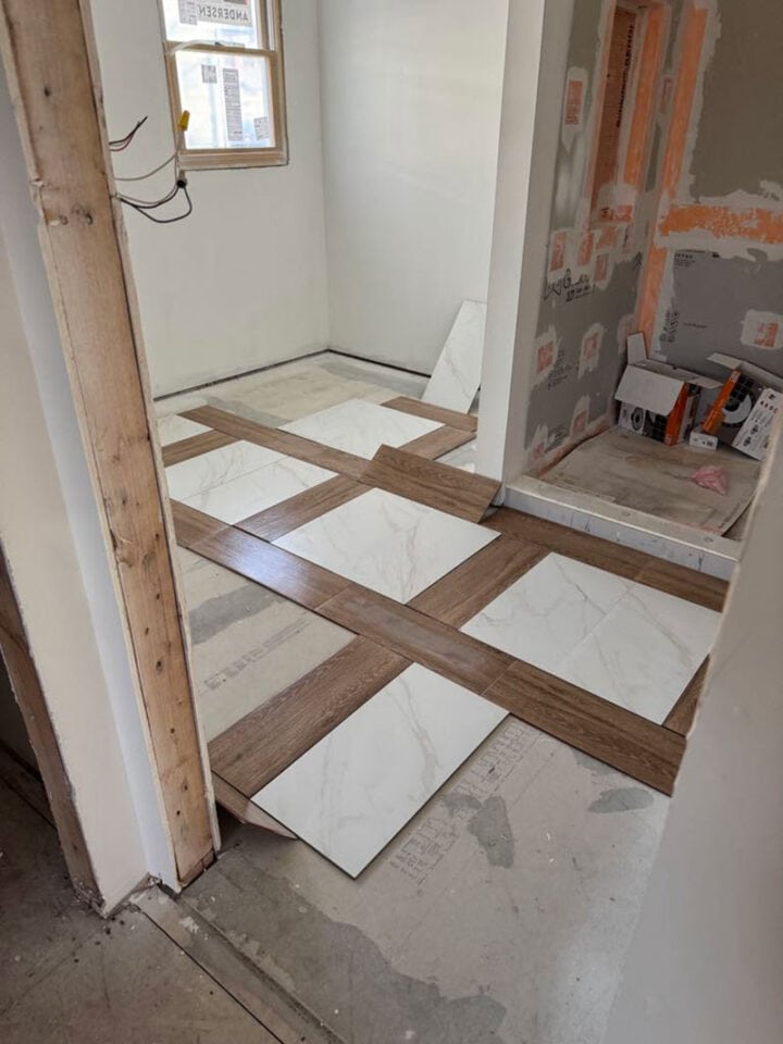 renovation update: tile flooring idea