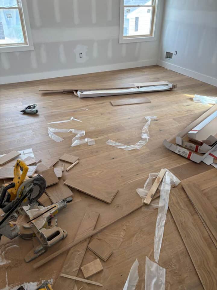 Renovation update, flooring installation in the new addition