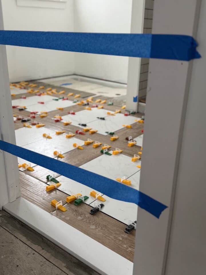 installing inlaid tile flooring